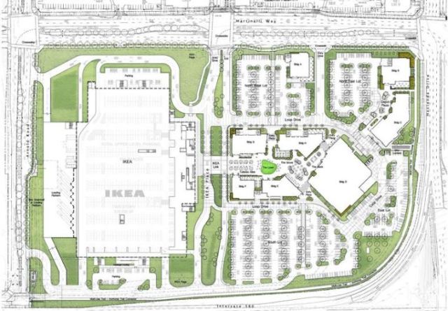 IKEA, Dublin, California, Ground Plan, Underground Parking