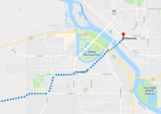 Ottumwa Iowa, Virtual Hike