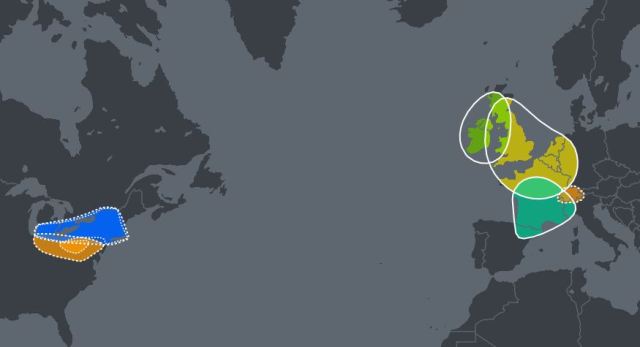 DNA Map Results, Migrations, Amish, Pennsylvania Dutch