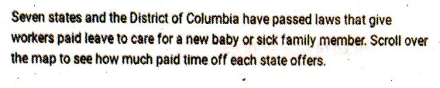 Mose over, family leave, newspaper gaffe, mistake