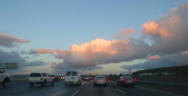 Clouds, rainy day, commute