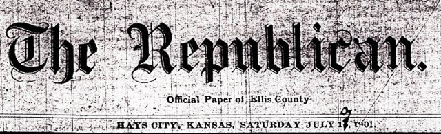 The Republican, Ellis County Kansas, Hays Kansas, newspaper