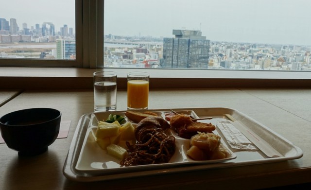 Breakfast, 23rd floor, Osaka, Japan, Japanese breakfast