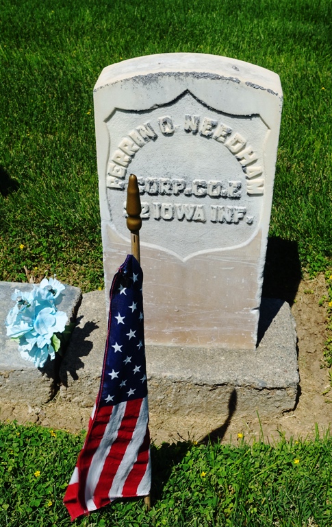 Perrin Needham, Civil War, Iowa Infantry, Memorial Day