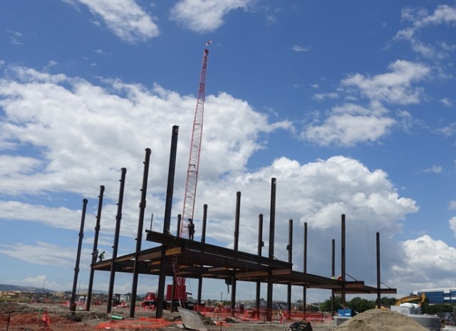 first steel, Zeiss Innovation Center, Dublin, California, Construction