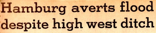 Hamburg, Iowa, Flood, Historic Flood, West Ditch
