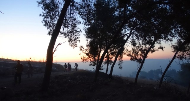 Khirbet al-Ra'i, sunrise, archaeological dig, ziklag