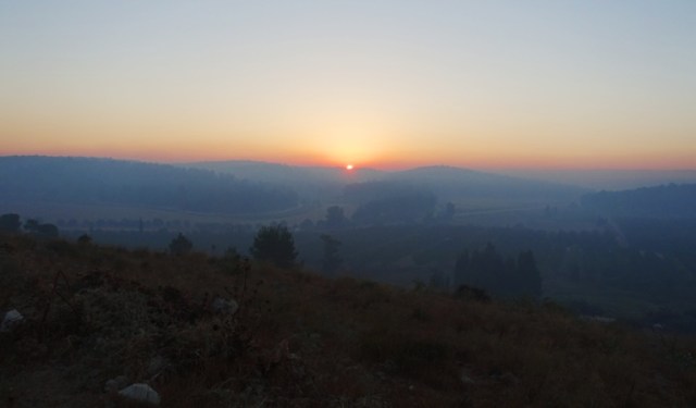Lachish valley, israel, sunrise, khirbet al-Ra'i, ziklag