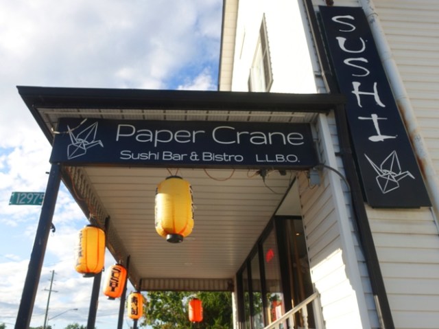 paper crane sushi, King City, Ontario, Japanese Food, Dinner
