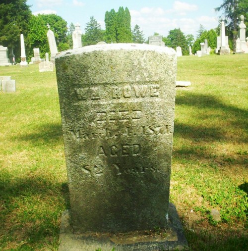 William Rowe, Hillsdale County Michigan, Cemetery, Rowe Family