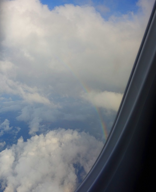clouds, texas, houston, rainbow