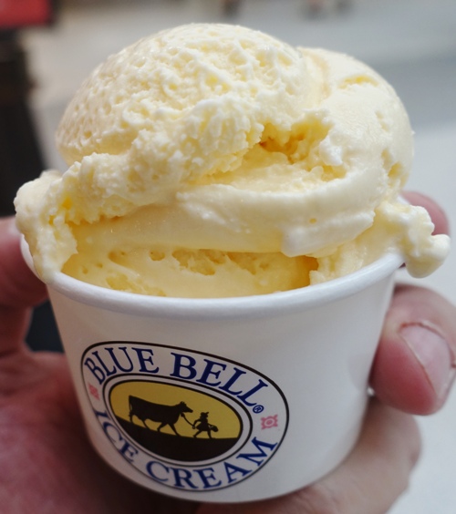 Blue Bell, Texas, Home Made Vanilla Ice cream, Houston Airport