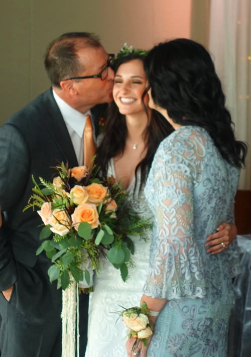 Wedding, Bride, Parents