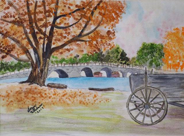 Burgau Bridge, Jena Germany, Sonja, Fall Picture of bridge