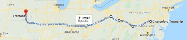 chanceford twp PA, Trenton Iowa, Leeper Migration