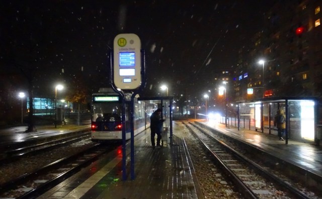 snow, lobeda, germany, street train, snowfall