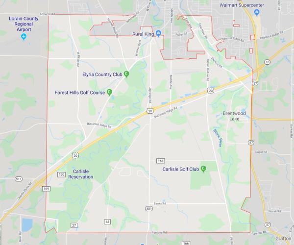 Carlisle township, Ohio, Lorain, maps