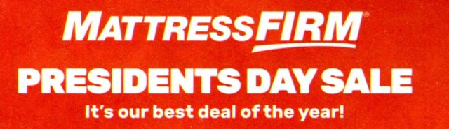 Mattess Firm, Presidents Day Sale, Grammar