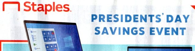 Presidents Day ads, Staples