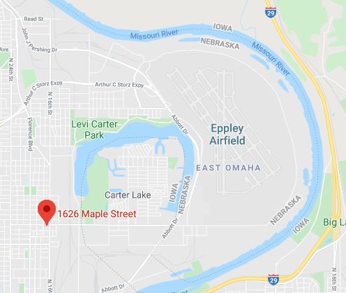 Nebraska, Iowa, Carter Lake, Oxbow, Epply Airfield