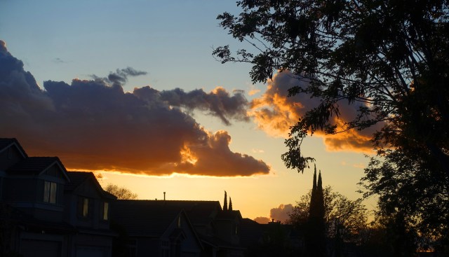 Evening Sky, California, cloudy sky, changing sky