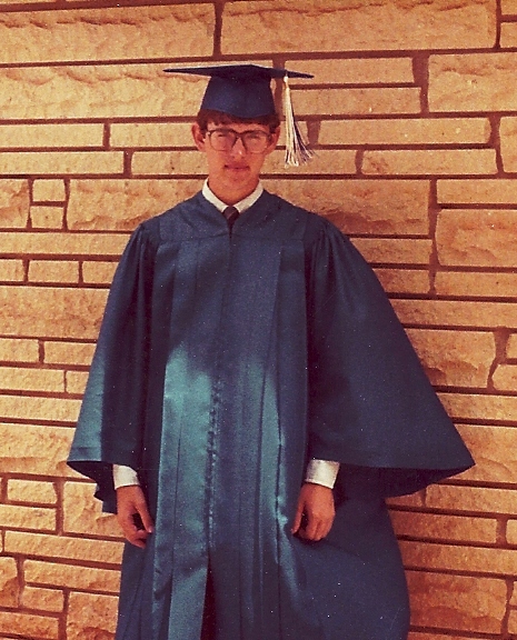graduation party, cap and gown, church building