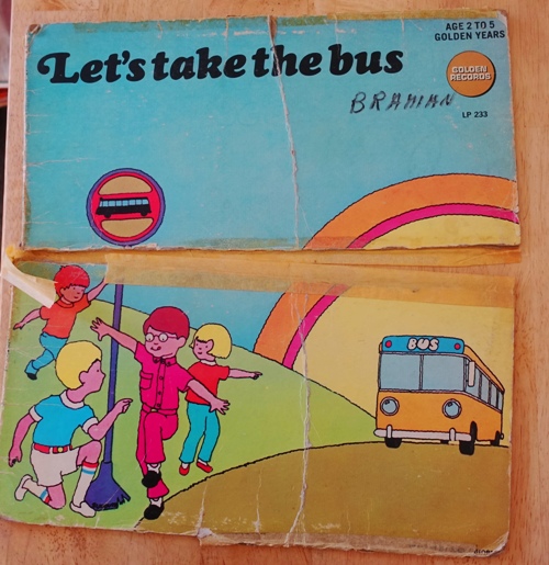 record, vinyl, record player, Let's Take the Bus, memories