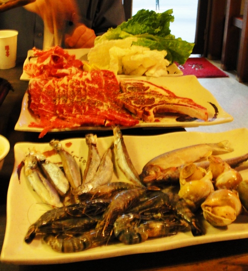 steak and sea food, Taiwan, Taipei BBQ, food