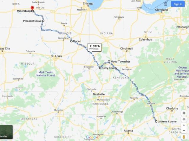 Manly Migration, Genealogy, Census, South Carolina, Iowa, Alabama, Indiana