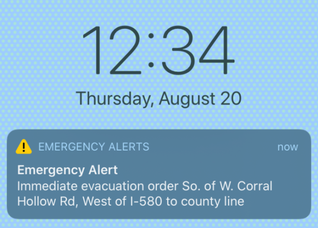 Fire outlines, SCU Lightning Complex Fires, California, Livermore Hills