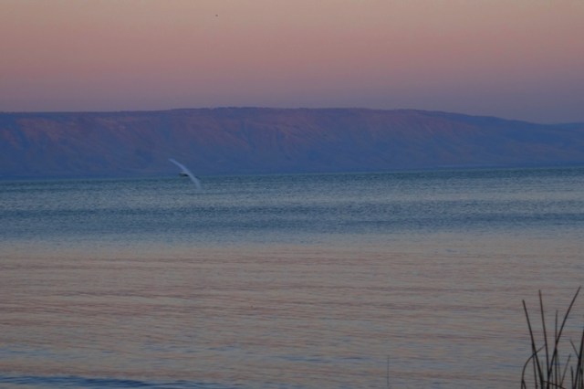 Sea of Galilee, Israel, sunset, lake