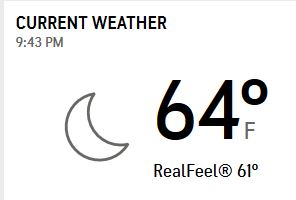 cool weather, summer respite, 64 degrees, windy