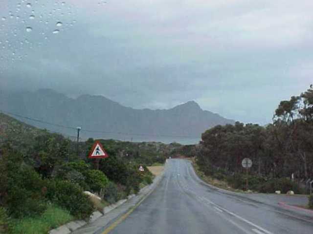 south africa, rainy day, coast, rock formations