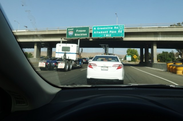 route home, traffic, altamont