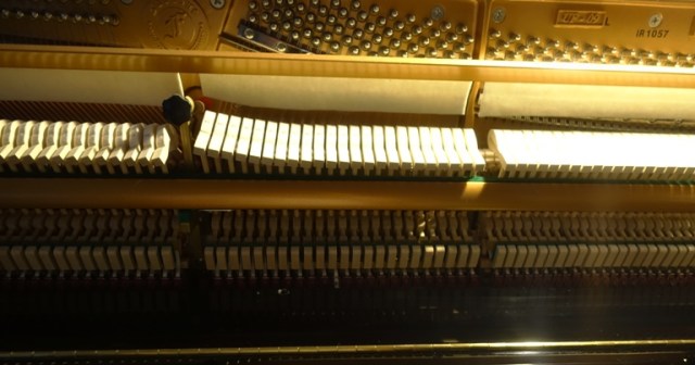 Piano repair, playing again, piano playing, stuck piano key