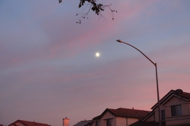 sunset, clouds, colorful sky, silhouettes