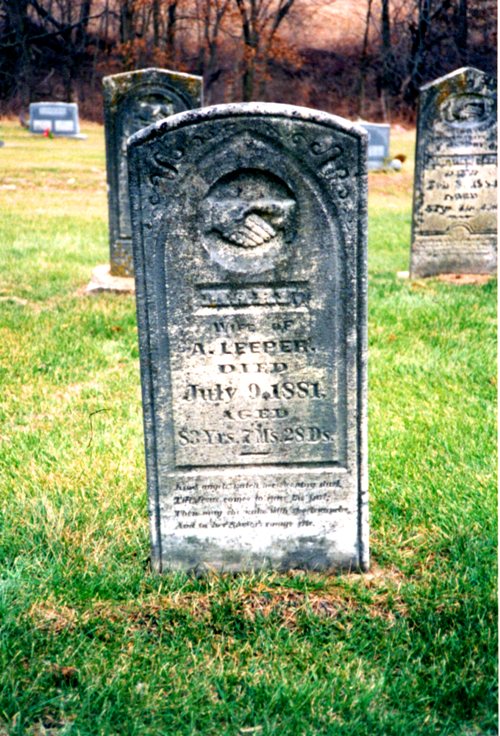 Mary Thomas Leeper, Green Mound Cemetery