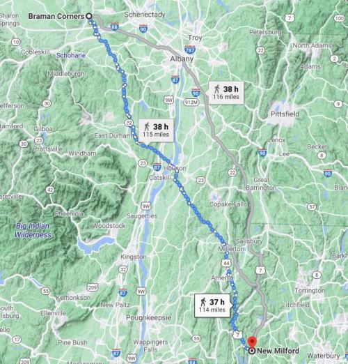 Virtual Hike, New Milford Connecticut, braman corners, hudson river