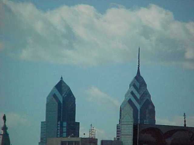 Philadelphia skyline, 2000, virtually there
