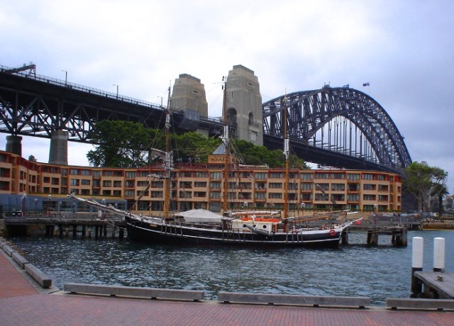 Sydney, Harbour, sailing ship, sails