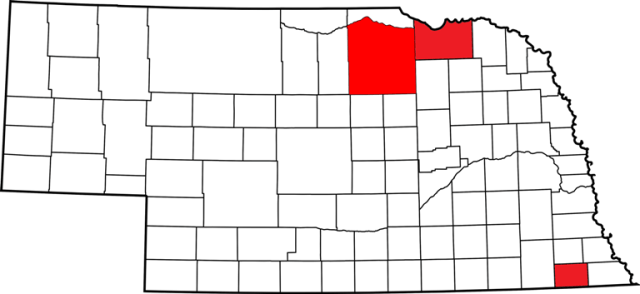 Nebrask Amish counties, Amish settlements