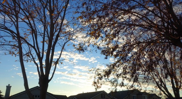 scattered clouds, sunset hope, california sky, winter sky