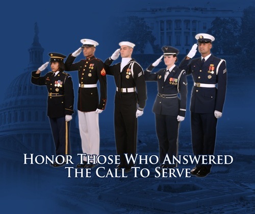 army, navy, air force, marines, coast guard