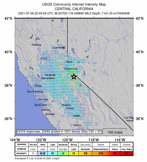 earthquake california, 6.0 , Nevada Border, Antelope Valley
