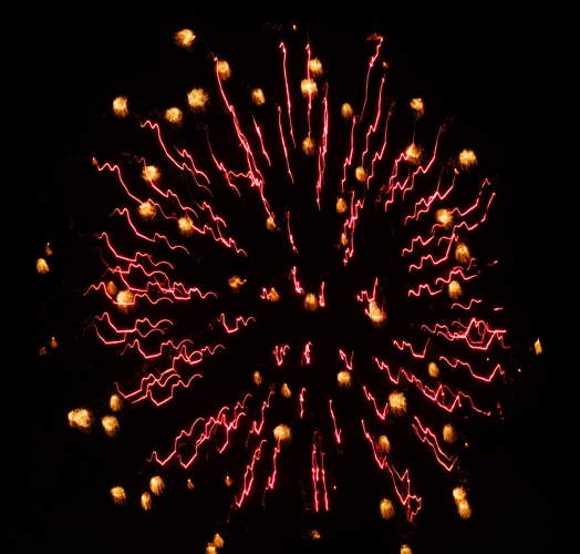 Tracy fireworks 2021, fireworks, no tripod
