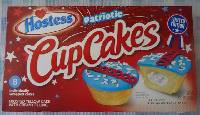 Star Spangled CupCakes, Hostess Snack Cakes, Squiggle, Holiday, 4th of July