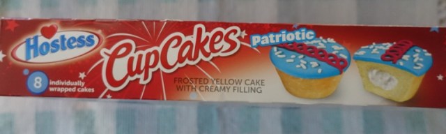 Star Spangled CupCakes, Hostess Snack Cakes, Squiggle, Holiday, 4th of July