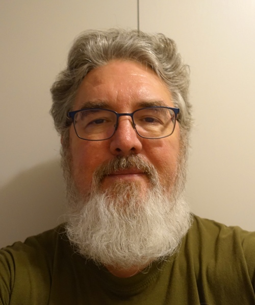 full beard - pre hair cut - face change