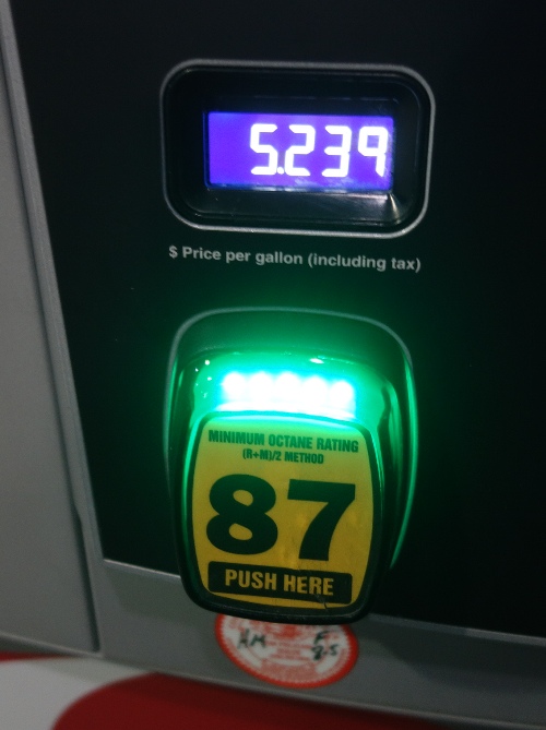 expensive gas, fill up, Five dollar gas, gasoline