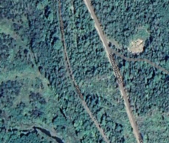 cross creek station, new brunswick, nb trail, virtual hike, abandoned railway station